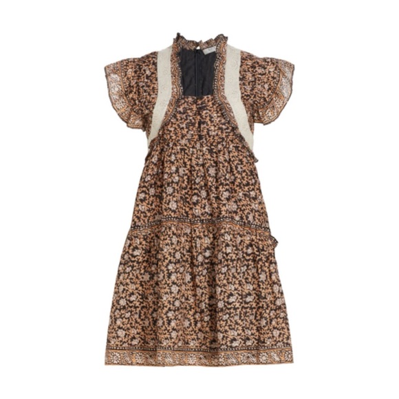 SEA NY Irina Pleated Flutter Sleeve Dress - Picture 5 of 5